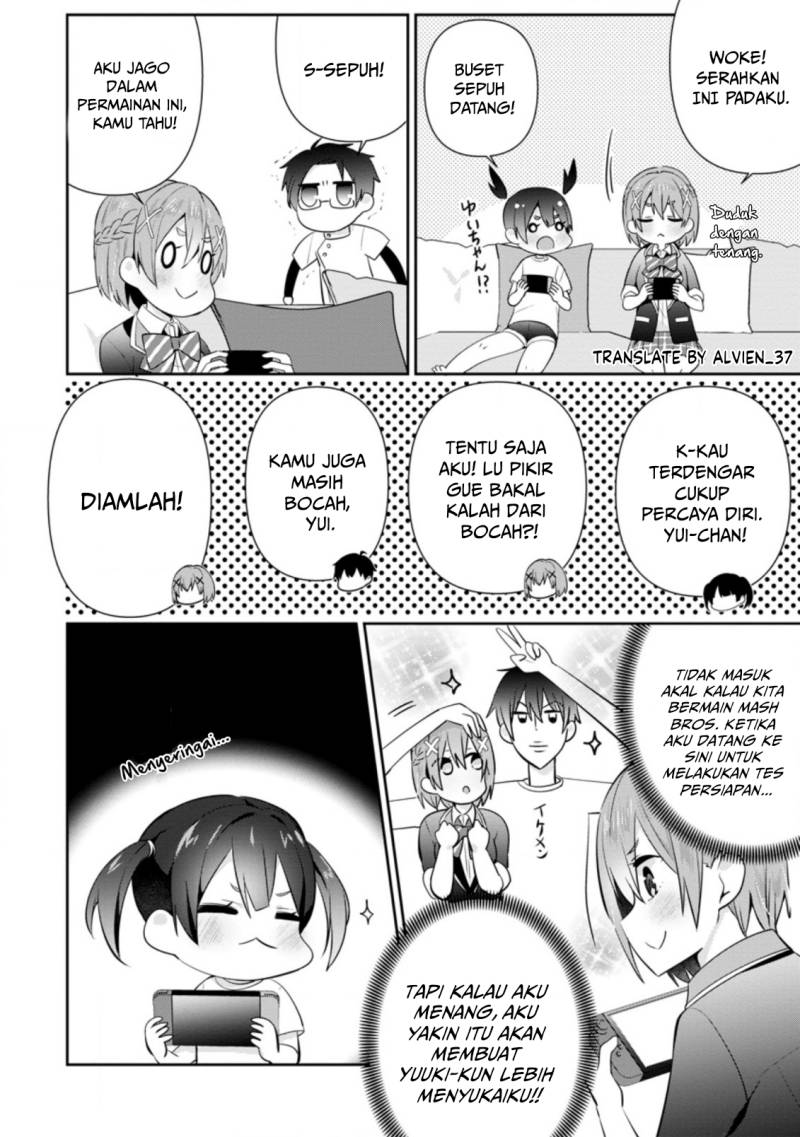 The Cute Girl Sitting Next to Me Is Trying to Make Me Fall in Love With Her as a Way to Ridicule Me Chapter 12 Bahasa Indonesia